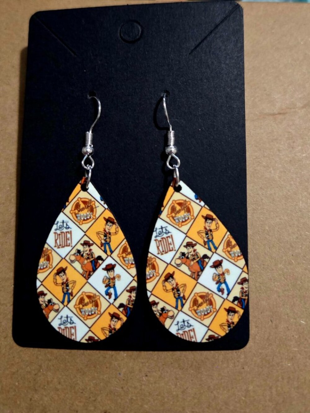 Toy Story Woody Earrings